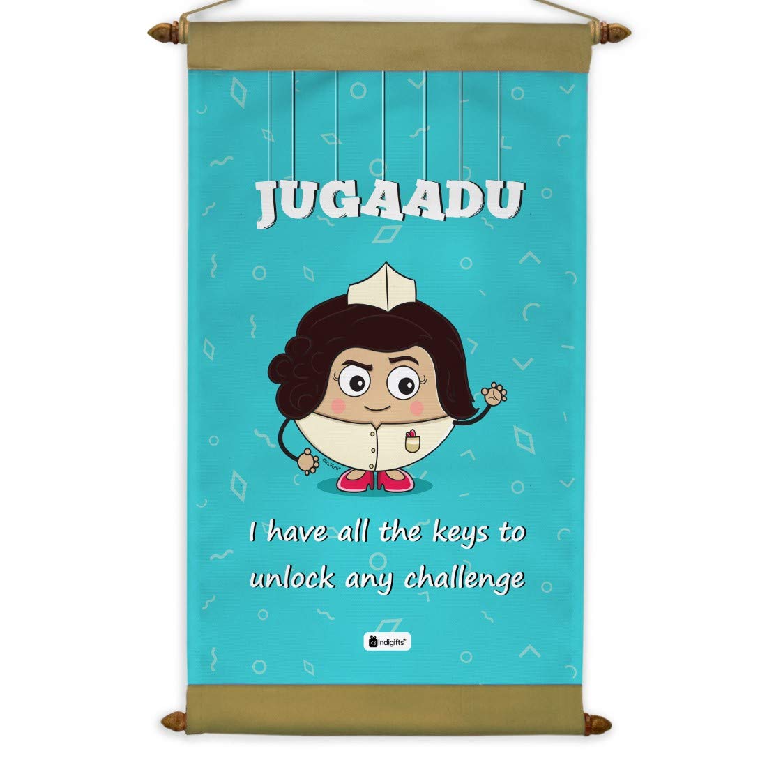 Indigifts Friendship Gifts For Best Friend Jugaadu Printed Scroll Message Card 17x9 5 Inches Bff Gifts Funny Birthday Gift For Friend Sister Girl Roommate Cute Birthday Gift Idea Amazon In Home Kitchen