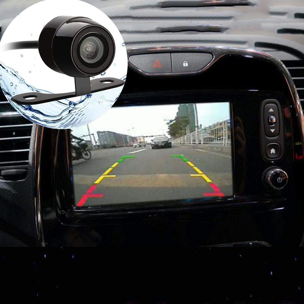 YAGOT Cámara HD de Marcha atrás Coche Impermeable A Prueba de choques Visión Nocturna Estacionamiento en reversa Cámara de visión Trasera Cámara de Video Deportiva y de acción