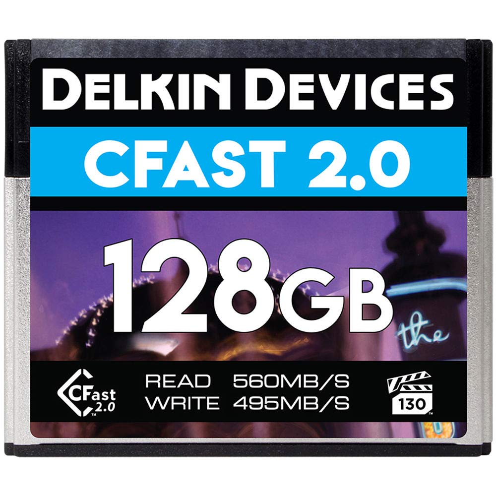Delkin Devices 128GB Premium CFast 2.0 VPG-130 Memory Card (DCFSTV128)