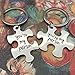 JJTZX You Are My Person Grey's Anatomy Inspired Wire Bangle Charm Expandable Bracelet Puzzle Piece Keychains(Puzzle keychain)