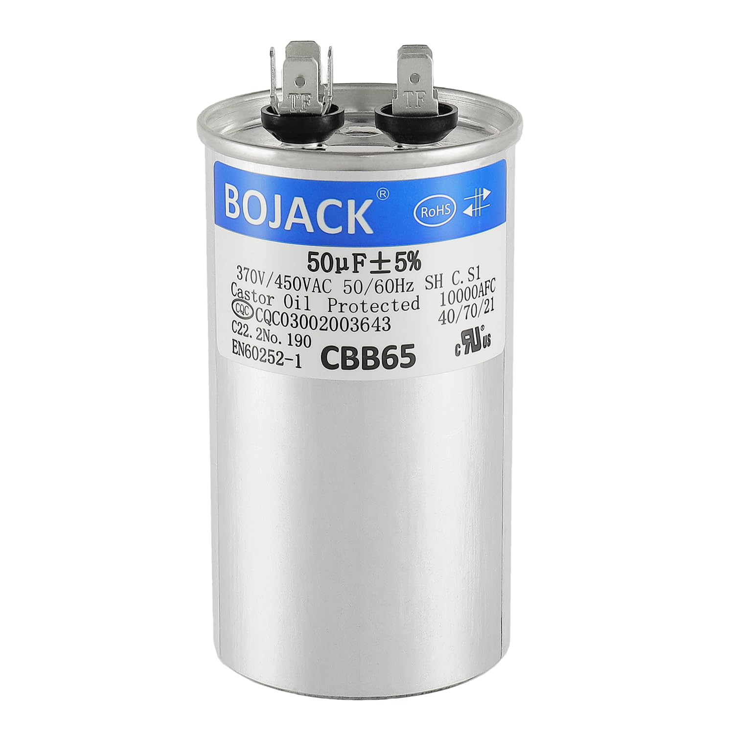 thumbnail interactive-video image 1 of Universal 55uF/MFD 450V AC Motor Start Capacitor, Compatible With Many Brands 1 of 3