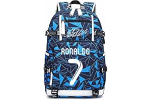 FANWENFENG Soccer Player 7 Luminous Multifunction Backpack Travel Football Fans Bag For Men Women (Style 11)