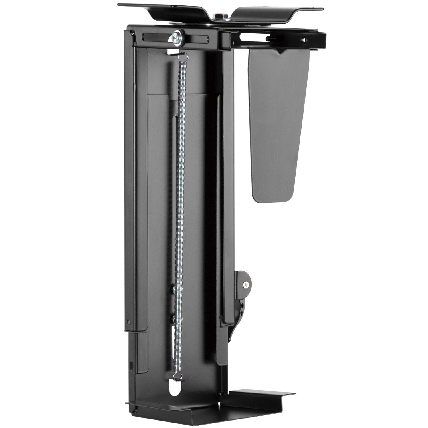 iMount IMPH19 CPU Holder/Under-desk PC Mount: 360° Swivel, Stepless Height & Width Adjustable, in Black