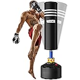 Dripex Free Standing Punching Bag for Adults, 69'' Boxing Bag with Stand | 200‑lb Impact Resistance, Superior Holding Force, 360&deg; Shock Absorption