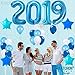 KatchOn 2019 Blue with Blue Stars Set 2019 Blue Balloons for New Years Eve and Graduations Party Supplies - Large, 2019 New Years Eve Party Supplies Decorations - Graduation Party Supplies