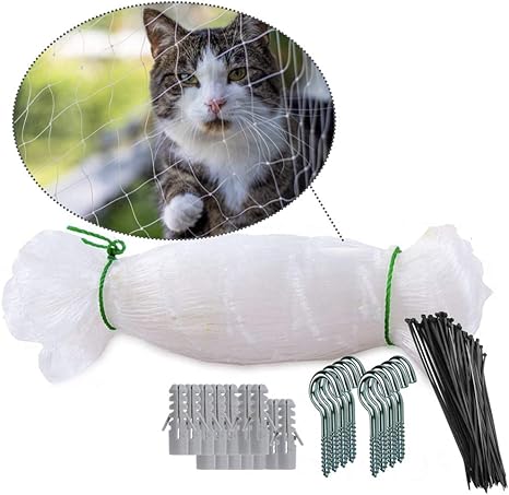 Neez Filet De Protection Pour Balcons Et Fenetres I Filet De Protection Transparent Y Compris Kit De Fixation I Fixation Du Filet De Protection Pour Balcons Sans Percage Amazon Fr Animalerie