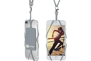 Gear Beast Cell Phone Lanyard - Universal Neck Phone Holder w/Card Pocket and Silicone Neck Strap - Compatible with Most Smartphones, Harbor Mist