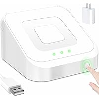 Square Dock for Card Reader 2nd Generation, Holder Stand With Smart Anti-Sleep Button, Portable Anti-Slip Base (Cable and Wal