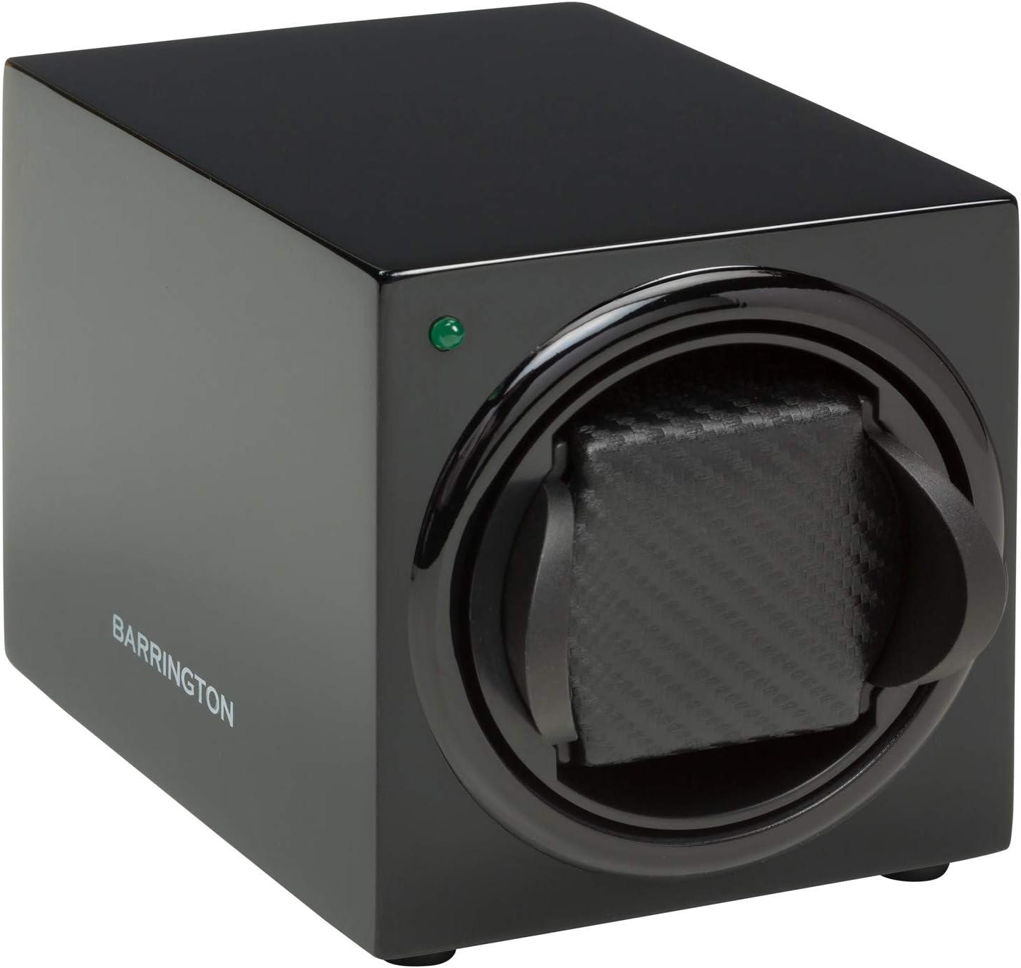 BARRINGTONAutomatic Single Watch Winder with Silent Japanese Motor Programmable Stylish Portable Multi Rotation Flex Cushioned Watch Rotator Box