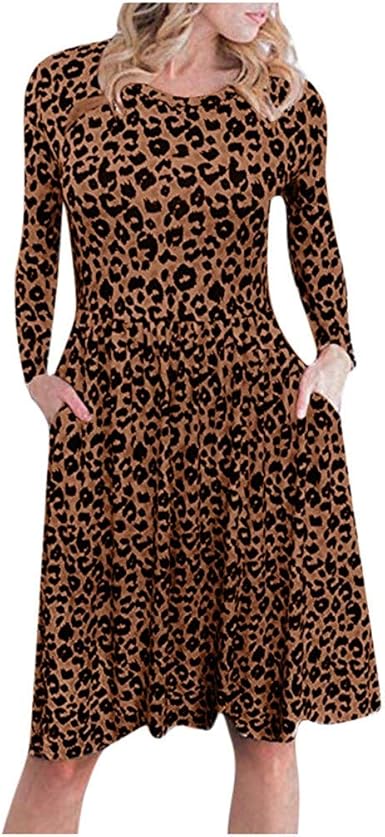 pleated leopard dress