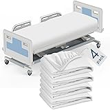 4 Pack Hospital Bed Sheets 36" x 80" x 9", Hospital