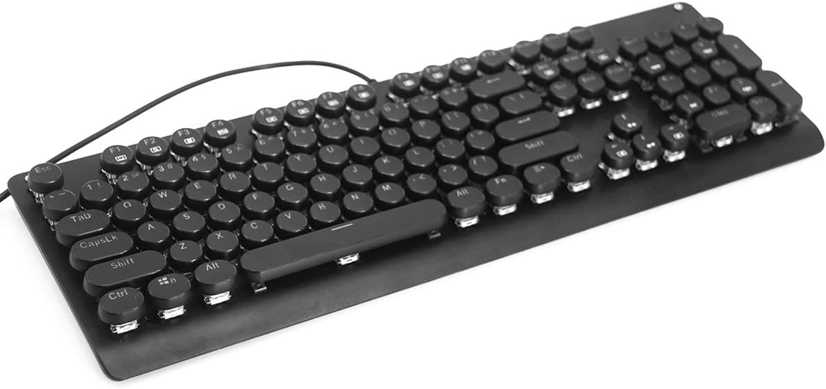 Mechanical Keyboard, E-YOOSO K600 LED Rainbow Backlit Mechanical Gaming Keyboard 104 Key Gamers Keyboard PC Computer USB Wired Gaming Keyboard Blue Switches (Retro): Computers & Accessories