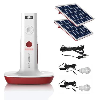 Upeor Solar Generator Lighting System Portable Solar Power Generator Kit For Emergency Power Supplyhome Outdoor Campingincluding Mp3fm