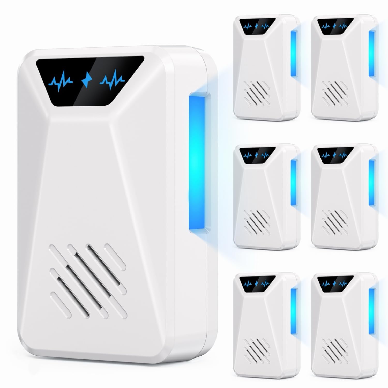 Photo 1 of 6 Packs Ultrasonic Pest Control Repeller, Electronic Pest Repellent Plug in Indoor for Insect Roaches Spider Ant Bug Mosquito Rat Mouse Repellent for House Home Kitchen Garage