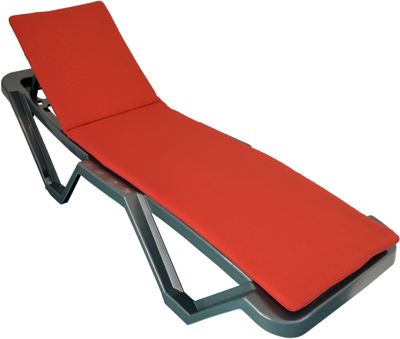 Sunloungers Harbour Housewares Pack of 2 Sun Lounger Cushion Covers Red Fits Most Loungers