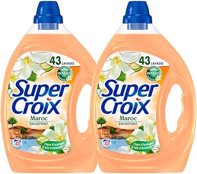 Super Croix Maroc Lessive Liquide Lot De 2 X 2 15l 86 Lavages Amazon Fr Hygiasne Et Soins Du Corps