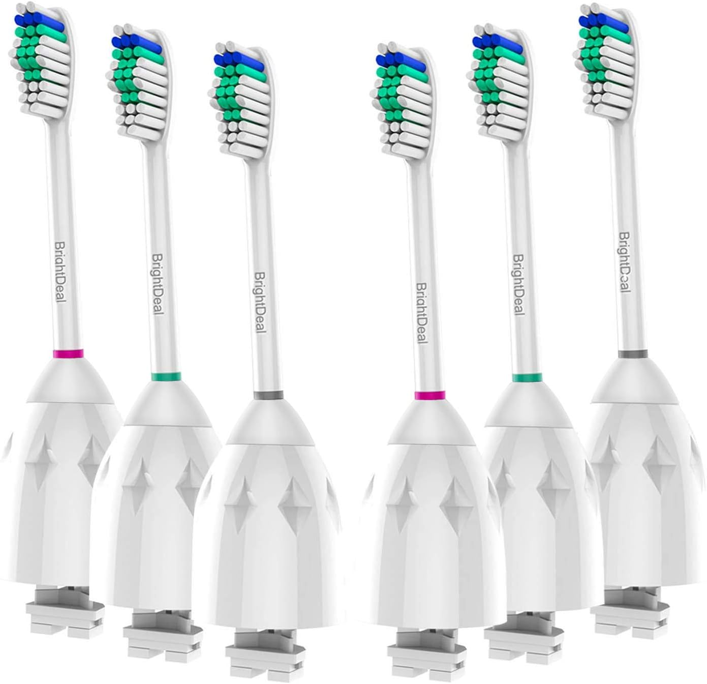 Replacement Toothbrush Heads Compatible with Philips Sonicare Toothbrush Electric Handle, for Sonicare E Series Essence, Xtreme, Elite, Advance and CleanCare Toothbrush, 6 Pack