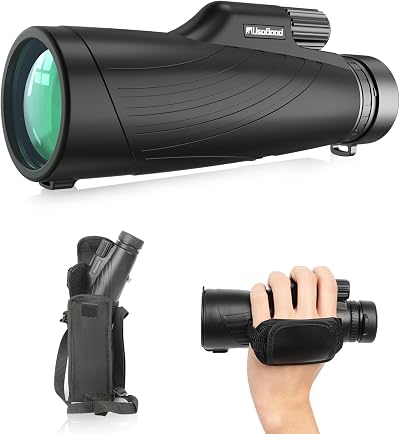 Usogood 12x52 Monocular Telescope with BAK4 FMC Prisms Waterproof