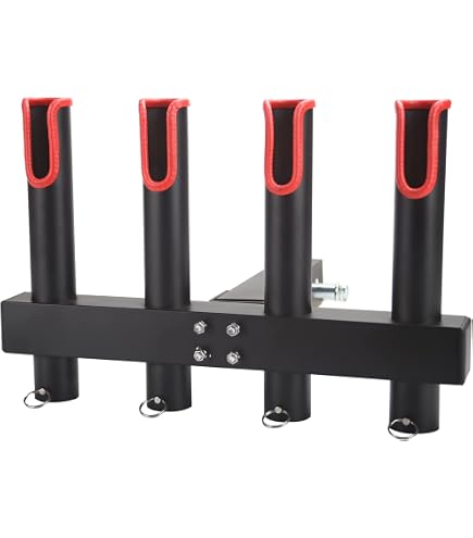 Cintura Portacanna Da Pesca Regolabile Con Supporto - Accessorio Per Kayak E Barca, Mani Libere, Con Gancio E Anello A D, Adatta A Canne Fino A 3,5 Cm - 4