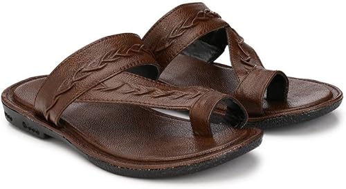 leather chappals for mens amazon