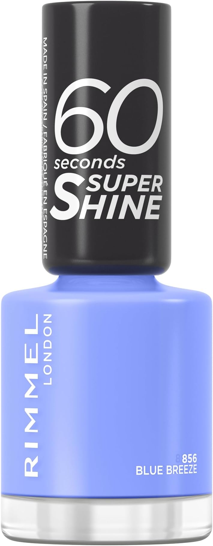 Rimmel 60 Seconds Super Shine Nail Polish 856 Blue Breeze Quick-Dry 8ml