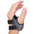 Velpeau CMC Thumb Brace for Osteoarthritis - with Shape-memory Restriction Splint, CMC Joint Stabilizer, Basal Thumb Arthritis Pain Relief and Support for Women and Men (Black, Left Hand, Medium)
