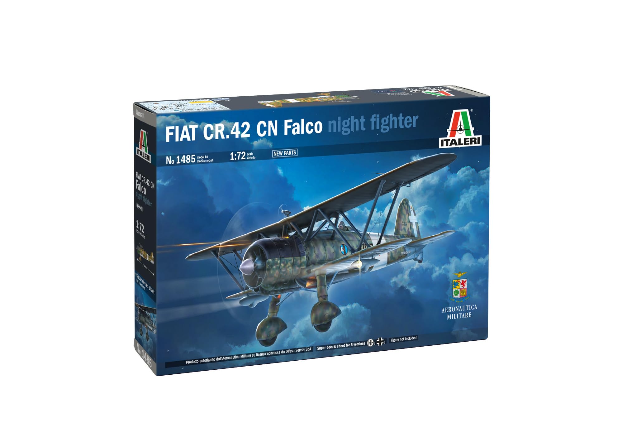 Italeri 1485 Fiat CR.42 CN “Falco” Night Fighter 1:72 Model Kit