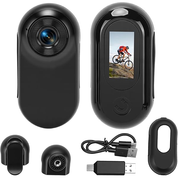 Yunseity Mini Cámara Corporal 1080P Con Clip Trasero, Visión Nocturna Y Rotación 180° – Grabadora De Video Portátil Con Batería De Larga Duración