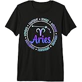 Aries Zodiac Sign Aries Horoscope Aries Birthday Premium Tri-Blend T-Shirt