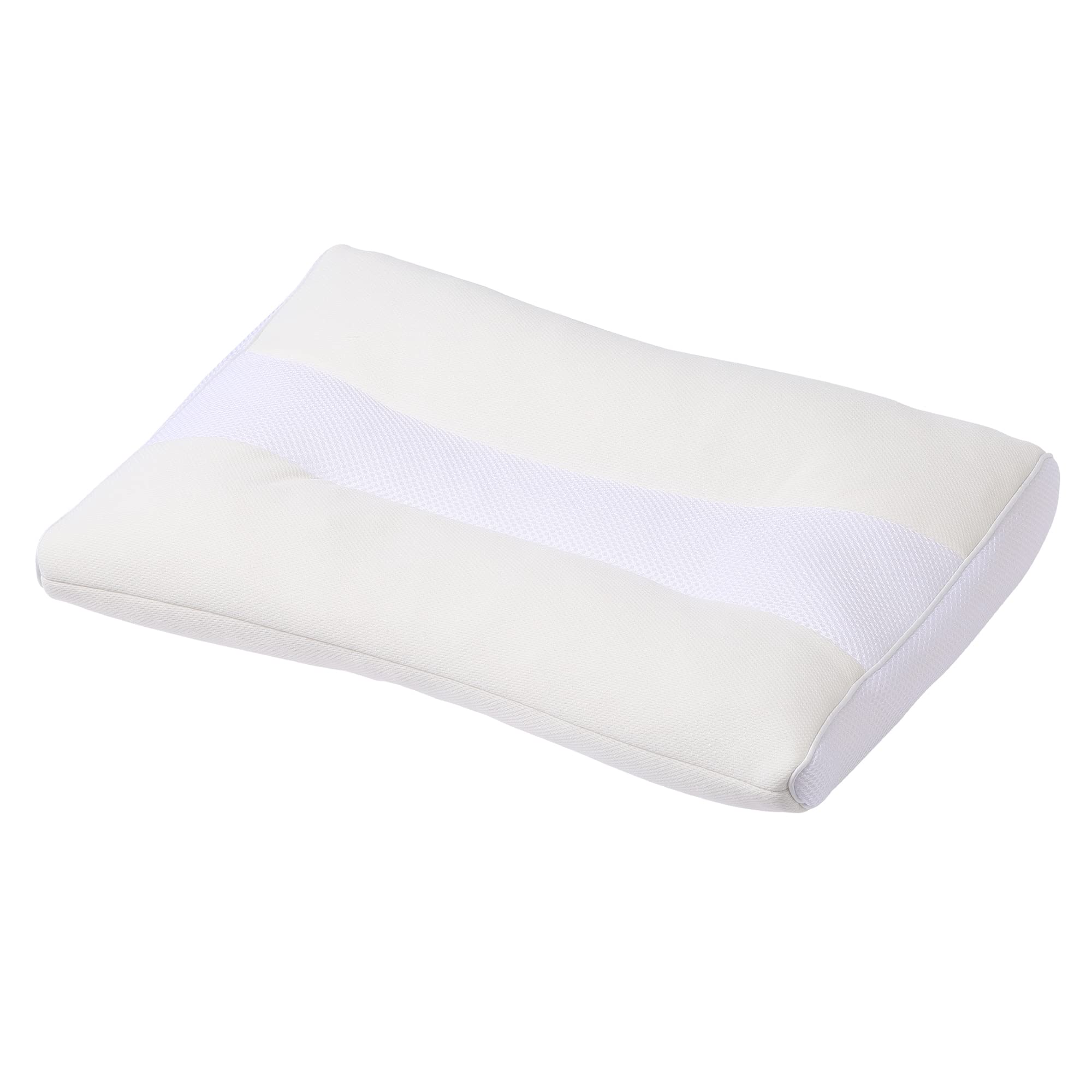 nishikawa【西川】 スリープフィットネス 枕 洗える ほどよい弾力性 ソフトパイプ 頭・首・肩にぴったりフィット 高さ調整可能 仰向き寝 横向き寝 対応 48X38X6cm アイボリー EH93009492720商品画像