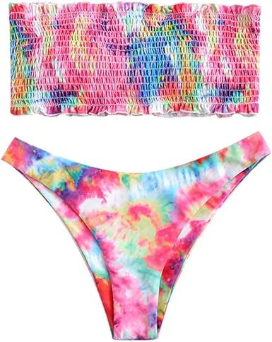 padded bandeau bikini set