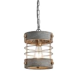 wochos Farmhouse Pendant Light, Adjustable Metal