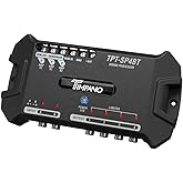Timpano TPT-SP4BT Bluetooth DSP 4 Output Channel- Full Digital Signal DSP Car Audio Processor - Built-in Voltmeter and Remote Relay