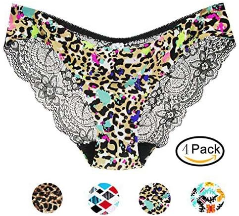 Panbra Womens' Printed Seamless Lace Hipster Bikini Panties Pattern A M