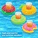 Ovinm Inflatable Drink Floats for Swimming Pool Party - Watermelon, Lime, Pineapple and Donut - 8 Pack (8 Pack)