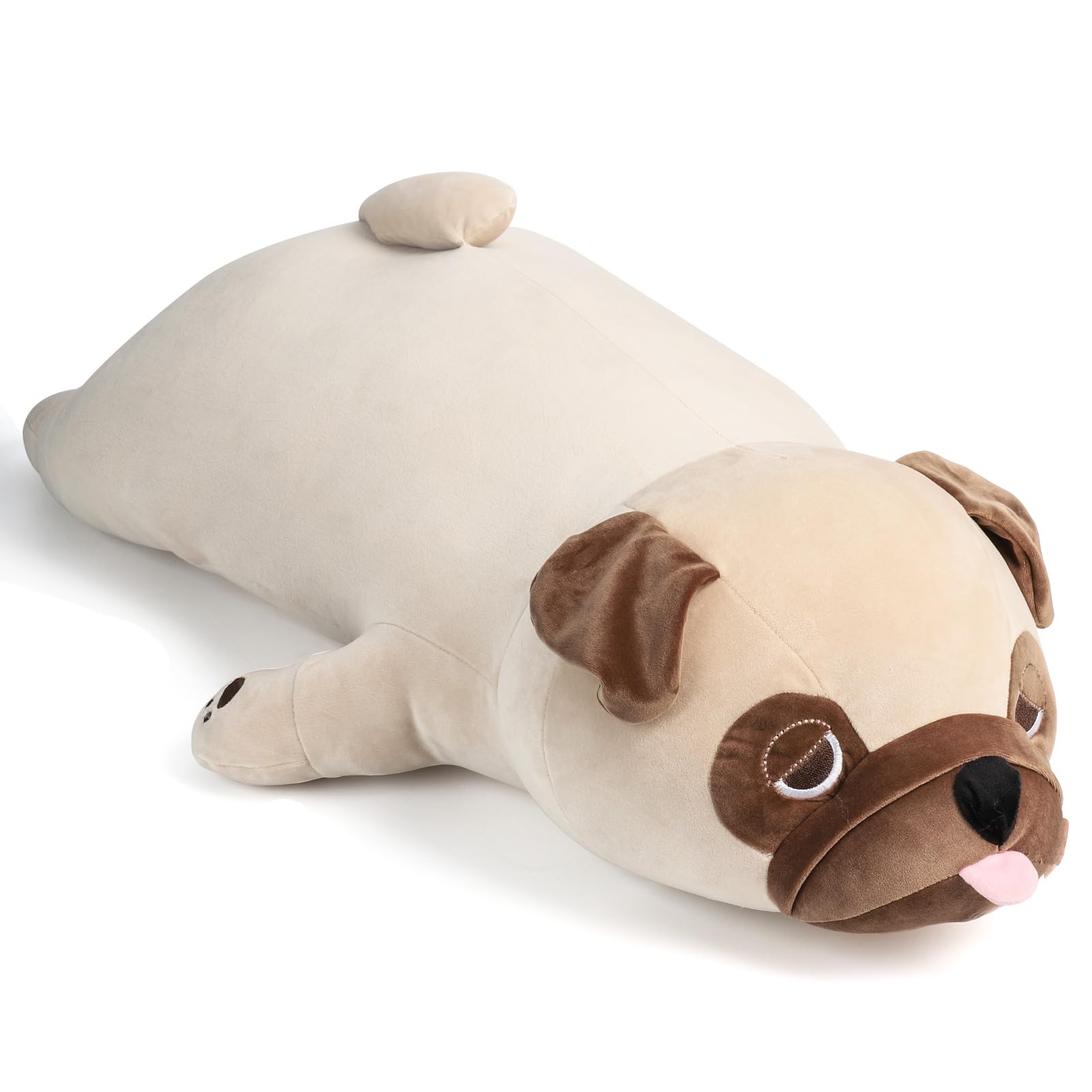 Photo 1 of ZPIUU Weighted Pug Stuffed Animals, 20" 3 Lbs Big and Cute Pug Stuffed Animal, French Bulldog Weighted Plush Pillow Toys, Gift for Kids and Adults (20" 3 lbs)