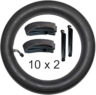 2 STK. Kinderwagen Schlauch 10 x 2 mit 45° Winkelventil und Montagehebel