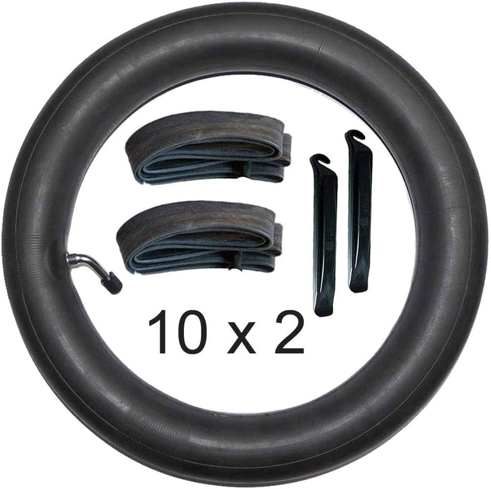 2 STK. Kinderwagen Schlauch 10 x 2 mit 45° Winkelventil und Montagehebel