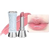 Flower Knows Swan Ballet Shine Lipstick,Hydrating Solid Lip Gloss,Moisturizing Pink Tinted Lip Balm-Long Lasting Lip Gloss in Balm for Girls&Women(B04 Silver Moon)