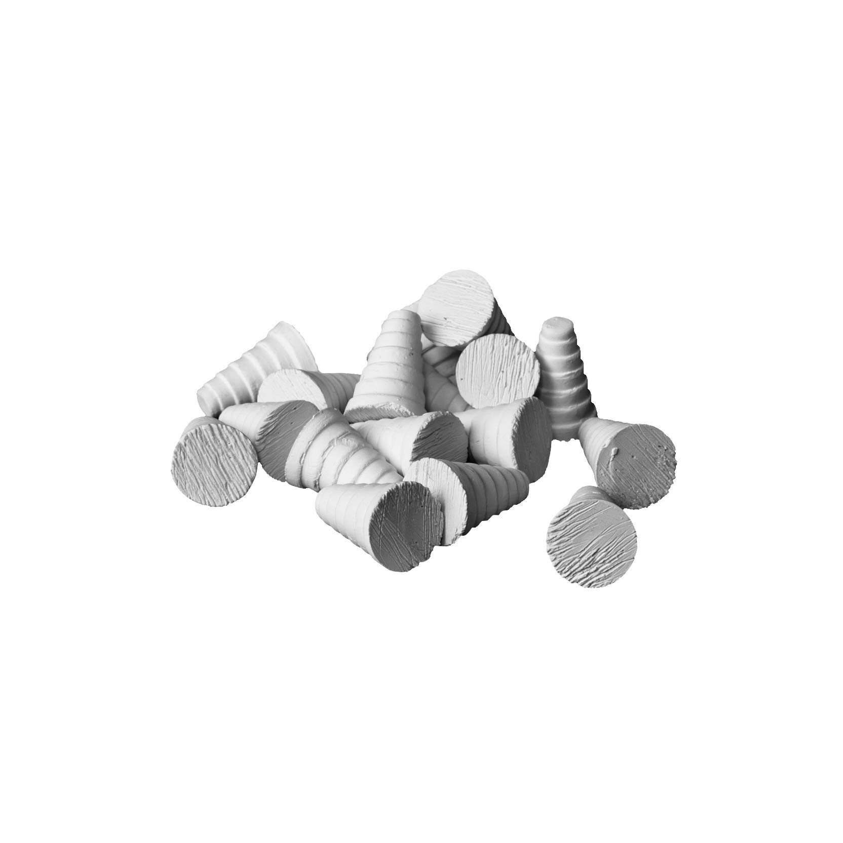 iQuatics Ceramic Marine Coral Frag Plugs 100% Pollution & Chemical Free, Cone, Pack of 10