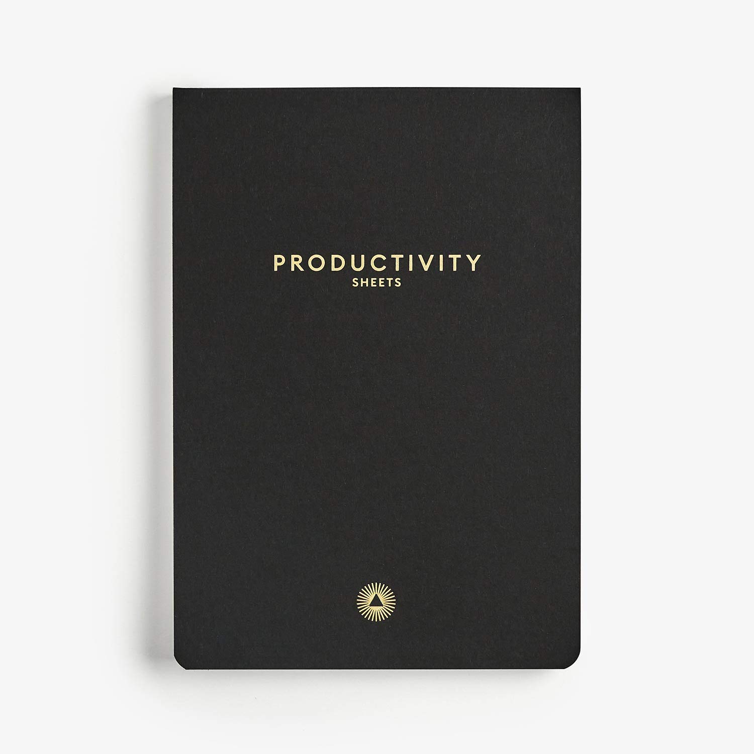 Intelligent Change A5 Productivity Sheets Taskpad - Undated Daily Planner for Goal Setting and Time Management - Tear-Out To-Do Lists with Inspirational Quotes for Motivation - Black Notepad