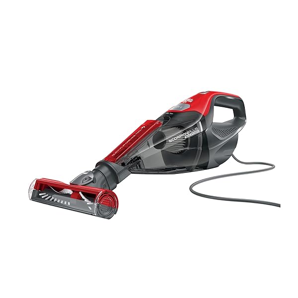 DIRT DEVIL SCORPION PLUS HANDHELD VACUUM CLEANER, POWERFUL SUCTION, LIGHTWEIGHT, INCLUDES PIVOTING STAIR AND UPHOLSTERY TOOL, CREVICE TOOL, CORDED PORTABLE VACUUM CLEANER
