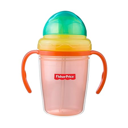 Fisher-Price Double Wall Baby Sipper Training Cup, Orange, 230ml