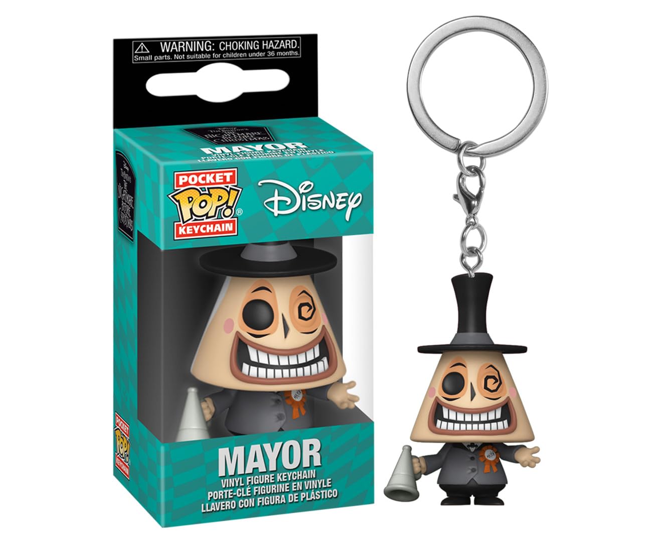 Funko POP! Keychain: Disney the Nightmare Before Christmas - the Mayor - Collectable Vinyl Mini Figure Novelty Keyring - Stocking Filler - Gift Idea - Official Merchandise - Movies Fans - Minifigure