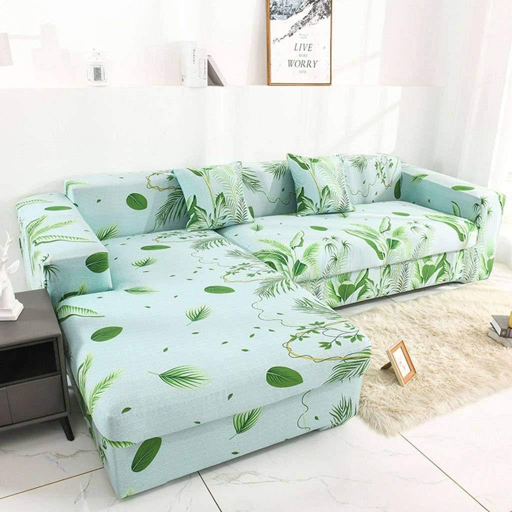 Amazon.de: ZHI-HAN Sofabezug Mit Elastischer Halbinsel Chaiselongue