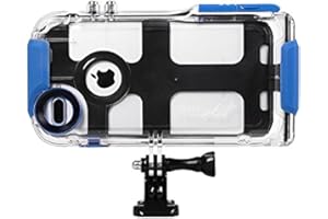 ProShot Touch - Waterproof Case Compatible with iPhone 8 Plus,7 Plus, and 6 Plus. Floating Hand Grip Mount Included. Underwat