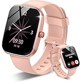 Csasan Smart Watch for Men Women(Answer/Make Call), 1.91" HD Screen Smartwatch Heart Rate/Sleep/Steps Monitor, 100+ Sports Fitness Watch, IP68 Waterproof Activity Trackers for Android iOS Rose Gold