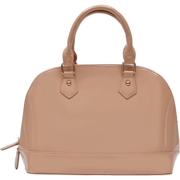 Amazon.com: Zip-Around Saffiano Classic Dome Satchel (Beige