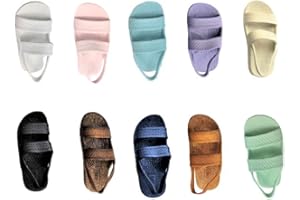 J-SLIPS HAWAII J-Slips Toddler Sandals with Back Strap - Comfortable Boys and Girls Jesus Jandals for Beach and Summer - Waterproof Hawaiian Slides in 12 Colors, Sandalias