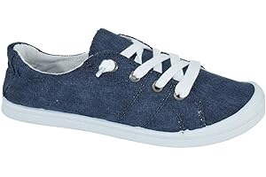 Soda Flat Women Shoes Linen Canvas Slip On Sneakers Lace Up Style Loafers Zig-S